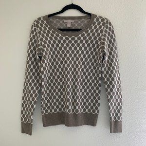 Banana Republic | Tan and white sweater